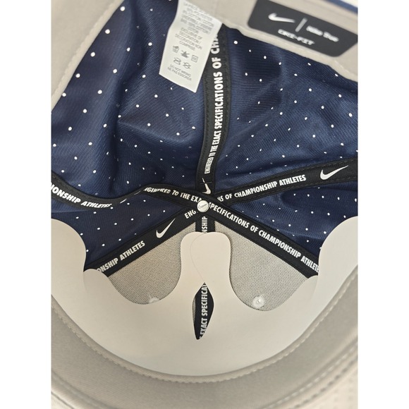 Brigham Young BYU Cougars Nike College Navy Blue‎ Flat Bill Cap Hat Adult 7 3/4 - Picture 10 of 13